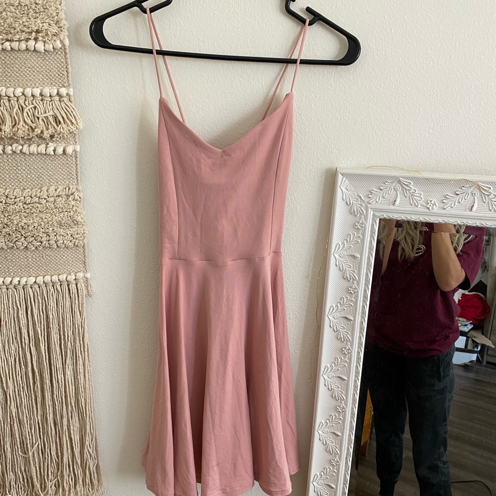 Pink sweetheart dress